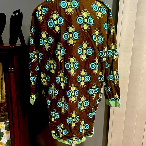 African Men's Clothing Traditional 2 Piece Embroidered Suit Shirt Pants - Picture 3 of 8